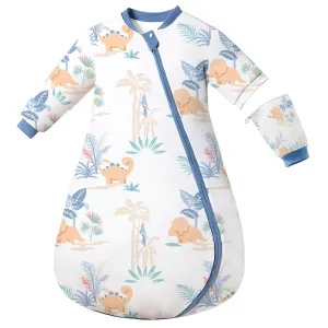 2.5 TOG Baby Sleep Sack for Winter 6-12 Months - Super Warm Quilted Wearable Blanket with Removable Sleeves, Two-Way Zipper for Easy Diaper Changes, Soft & Cozy Infant Sleeping Bag