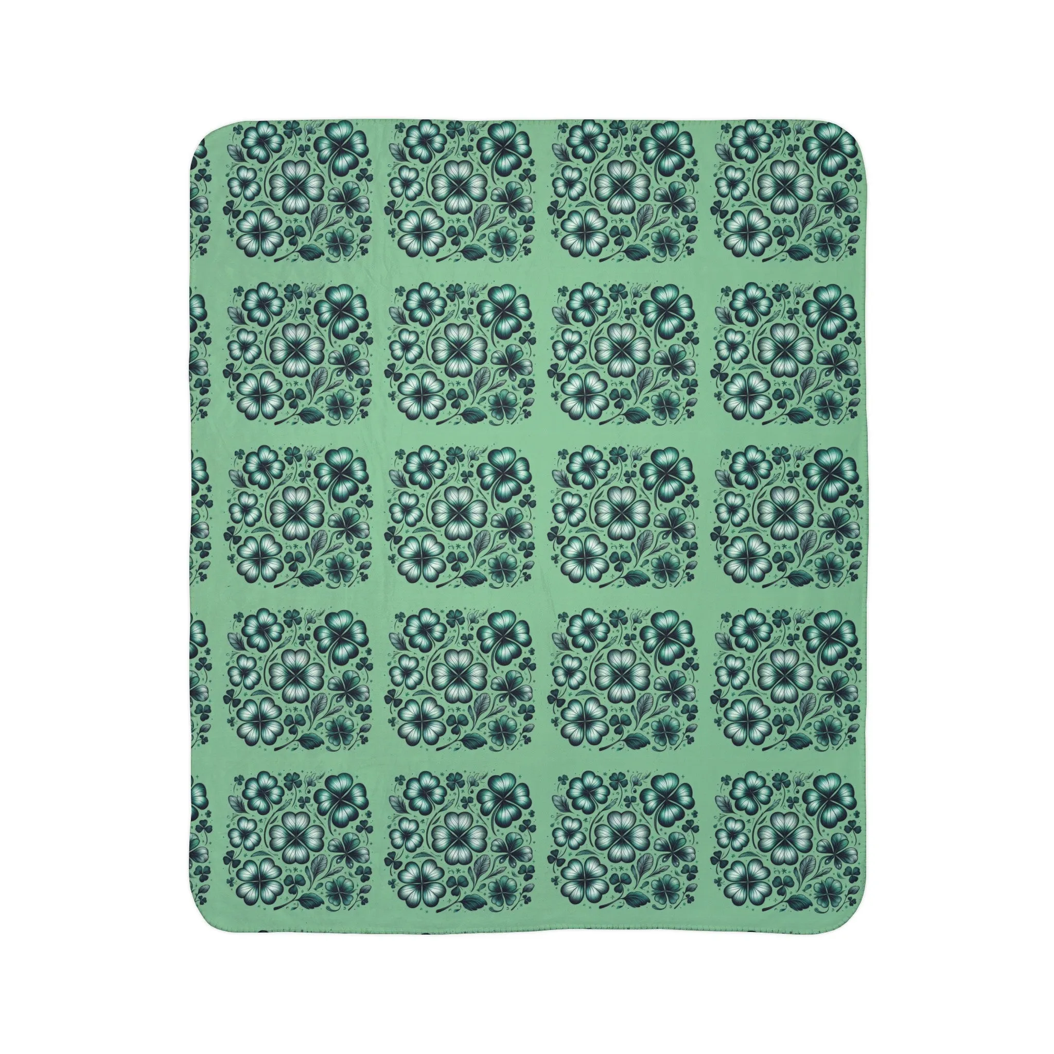 4 Clover Fleece Sherpa Blanket