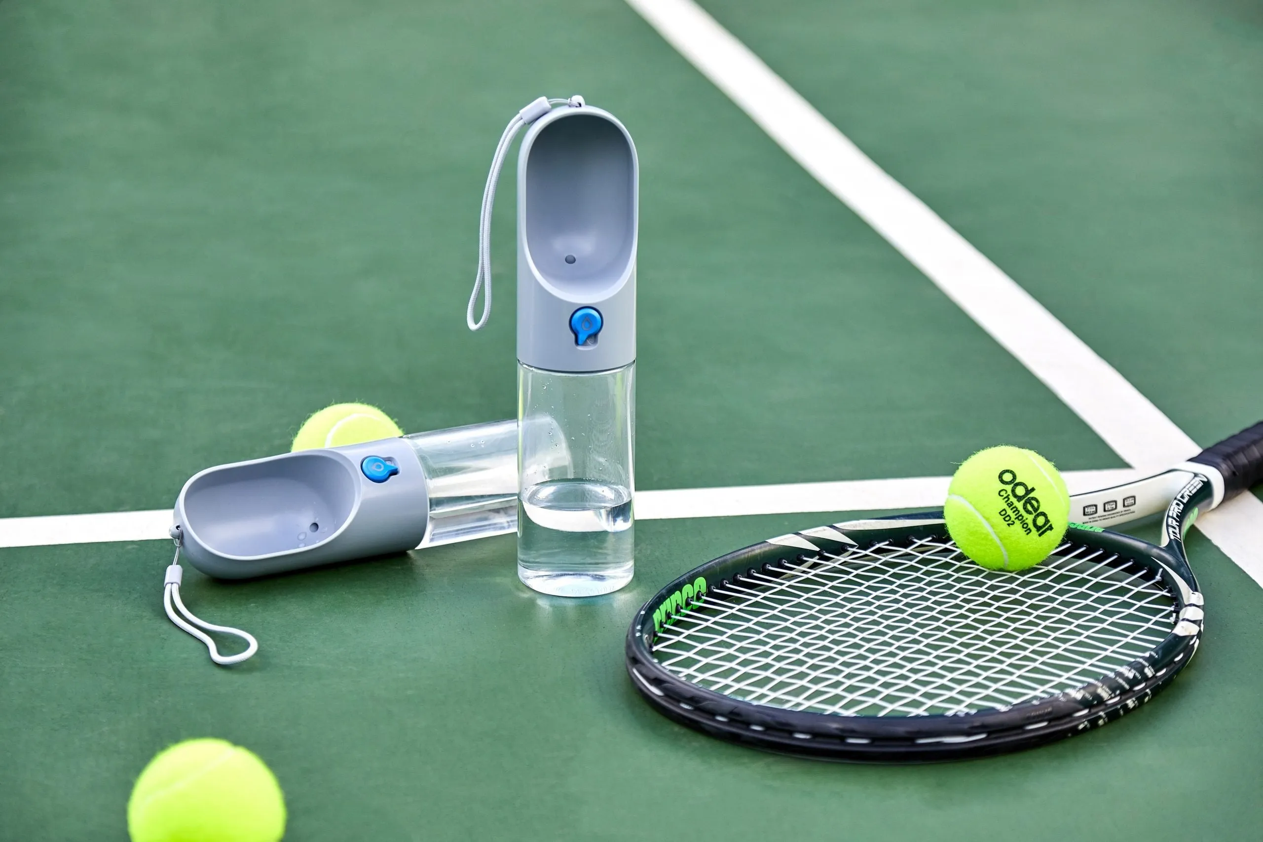 400ml Pet Water Bottle - Grey