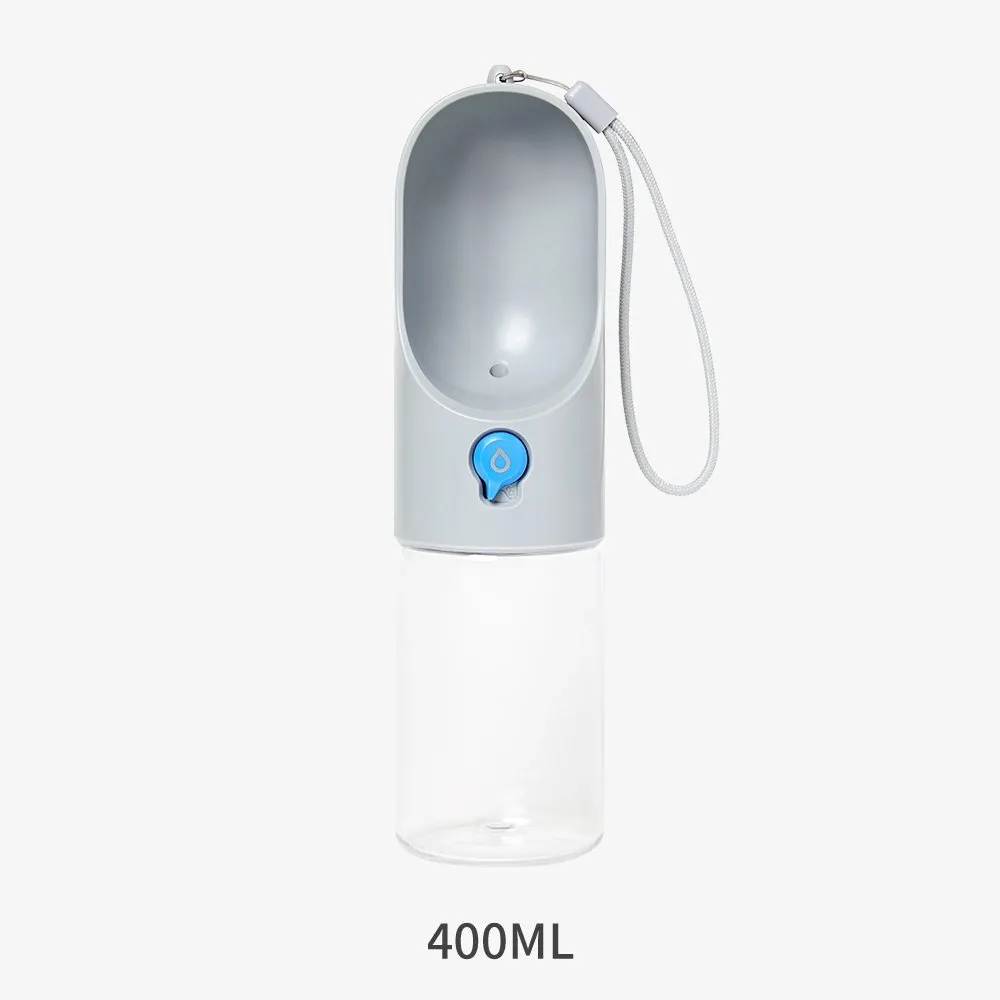 400ml Pet Water Bottle - Grey