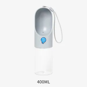 400ml Pet Water Bottle - Grey