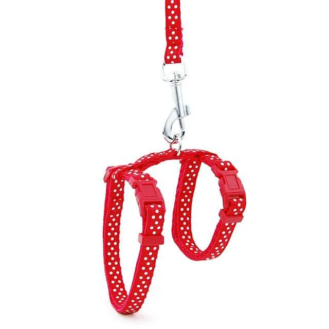 Adjustable Nylon Cat and Dog Harness with Reflective Strip and Quick Release