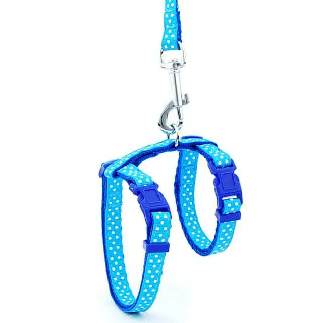 Adjustable Nylon Cat and Dog Harness with Reflective Strip and Quick Release
