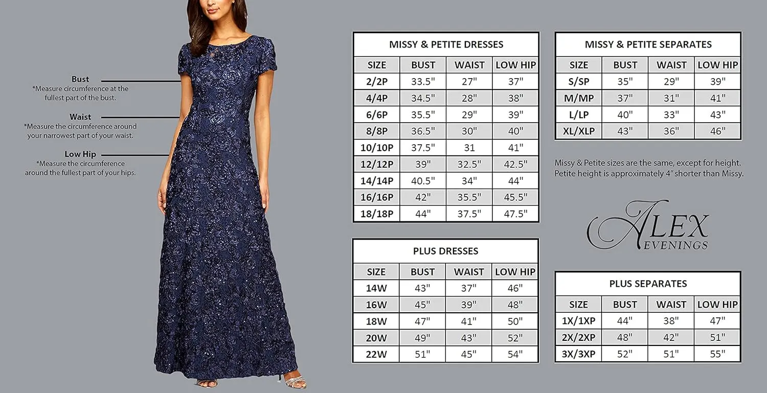 Alex Evenings Women's Portrait Collar Dress with Full Skirt, Pockets, and Tie Belt