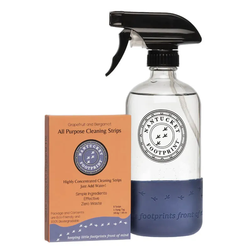 All Purpose Bundle: All Purpose Cleaner Concentrate/Cleaning Strips & Glass Spray Bottle - Save 10%