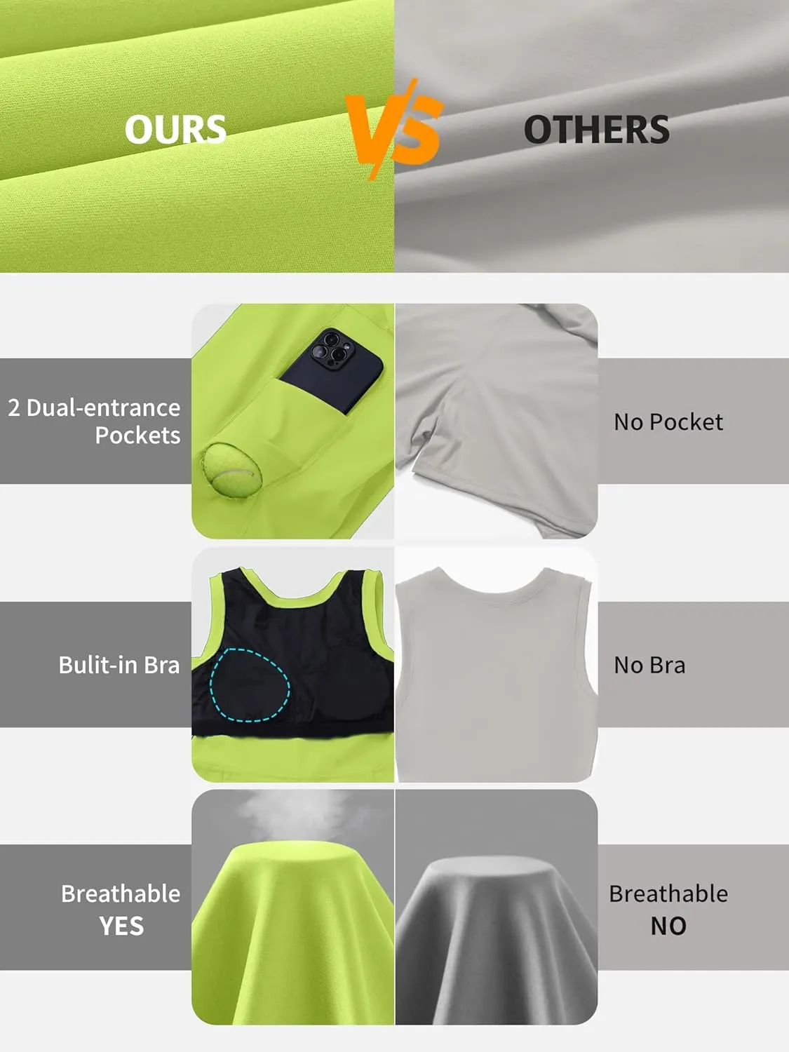 ATTRACO Tennis Dress Golf Outfits for Women Sleeveless Side Slit Active Dress Workout Romper Dresses