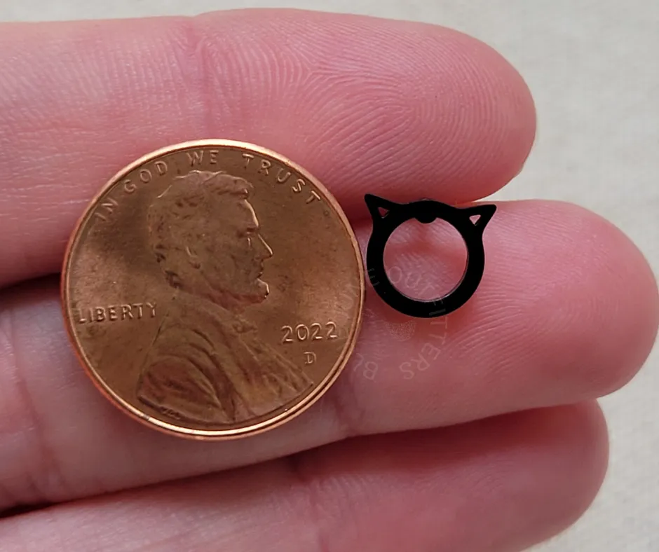 Black Cat Stud Earrings