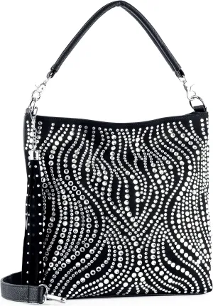 Bling Glam Dazzle Fashion Crossbody Purse Sling Bags Handbags for Women
