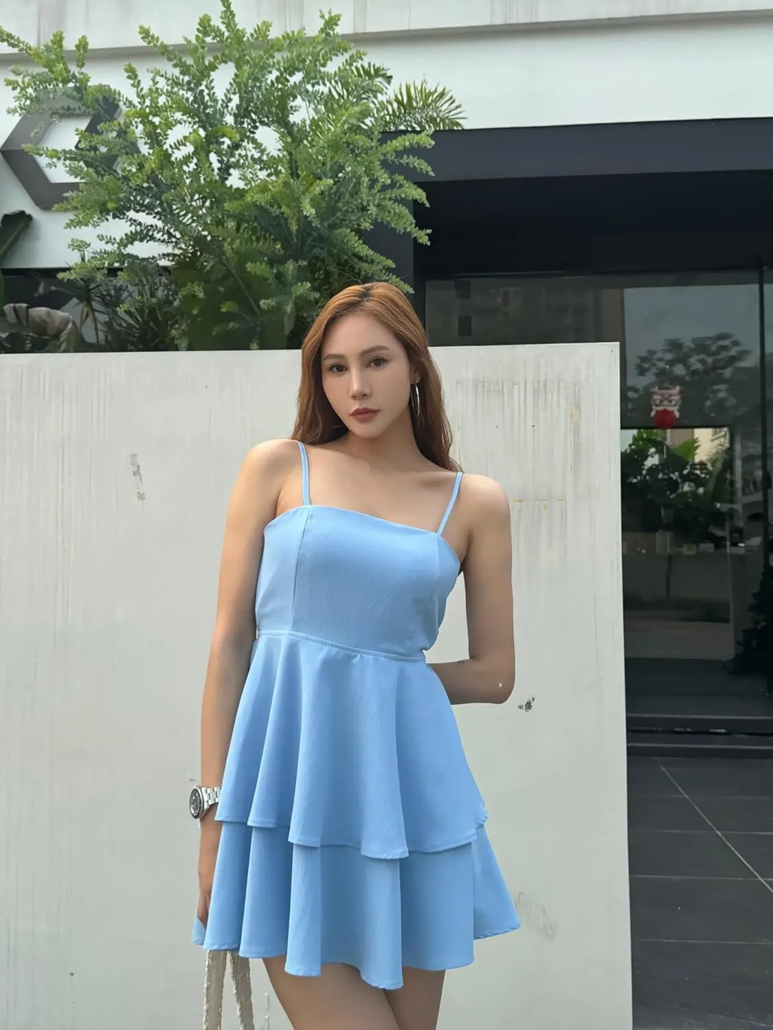 BNGD Women's Backless Bow Tie Short Dress 2025 Summer Models Sexy Halter Dresses Homecoming Dresses