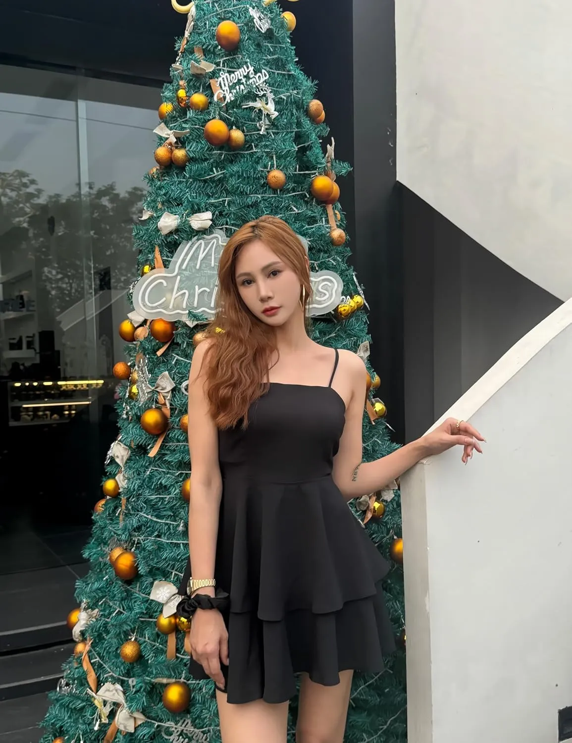 BNGD Women's Backless Bow Tie Short Dress 2025 Summer Models Sexy Halter Dresses Homecoming Dresses