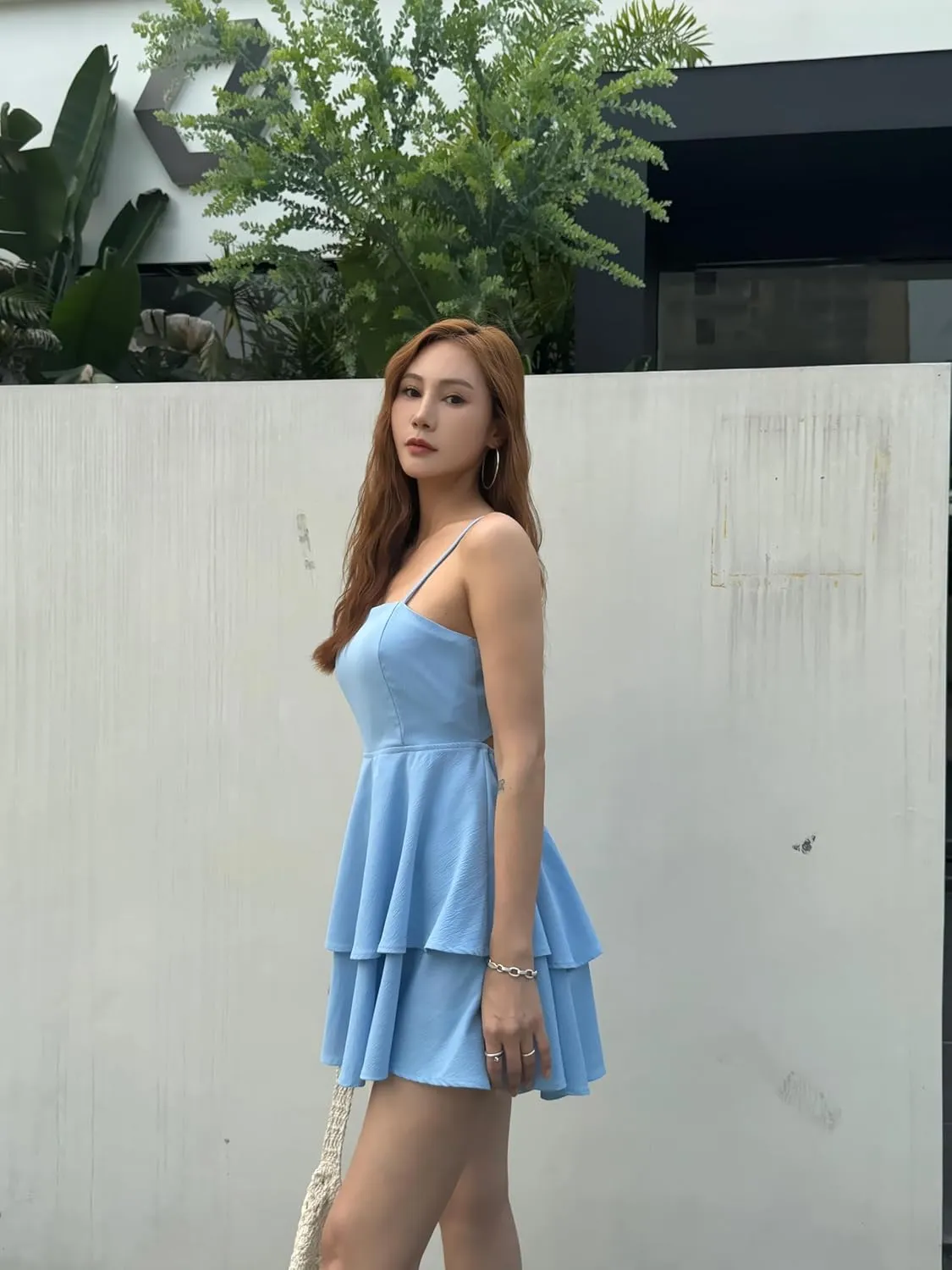 BNGD Women's Backless Bow Tie Short Dress 2025 Summer Models Sexy Halter Dresses Homecoming Dresses