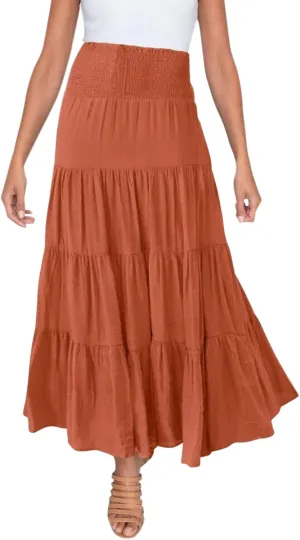 Boho Women Skirts Summer A Line Dress Pleated Solid High Rise Waist Skirt 2023 Graceful Robe Tennis Skirts Cute