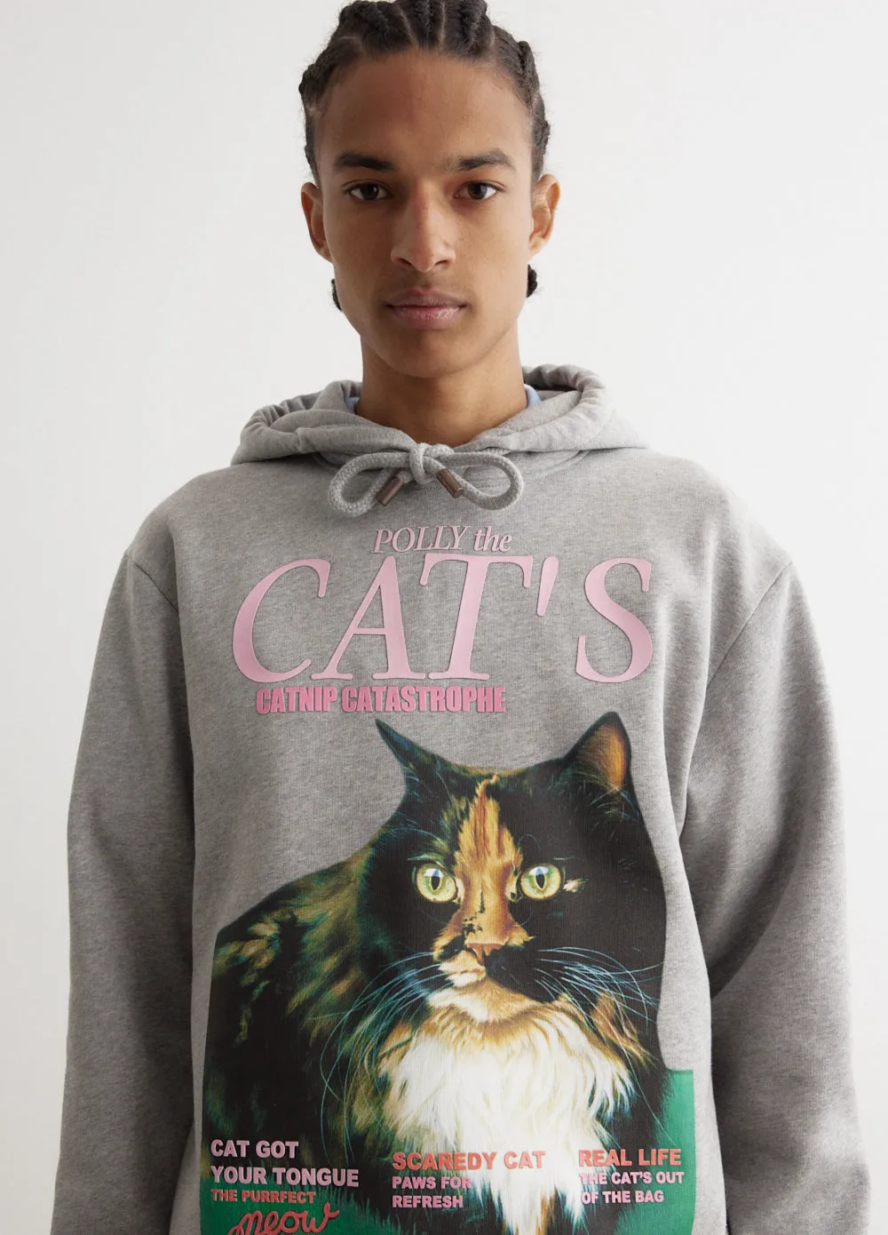 Cat Print Hoodie