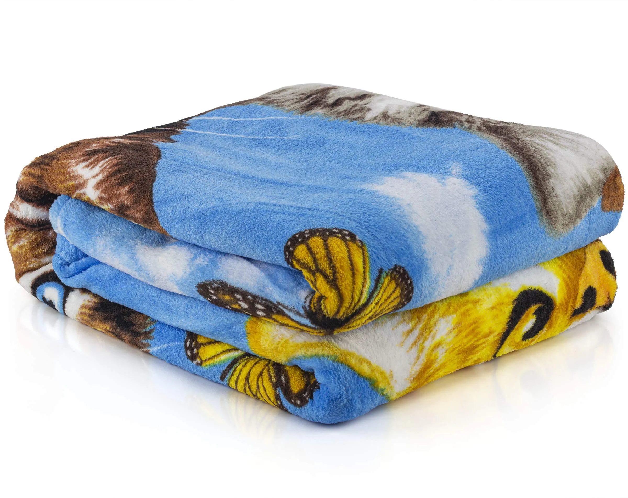 Cats Selfie Super Soft Plush Fleece Throw Blanket