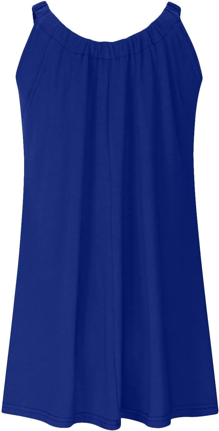 Ceboyel Women Boho Summer Vacation Dresses Casual Trendy Beach Sundress Flowy Sun Tank Dress Beach Party Cruise Wear 2023