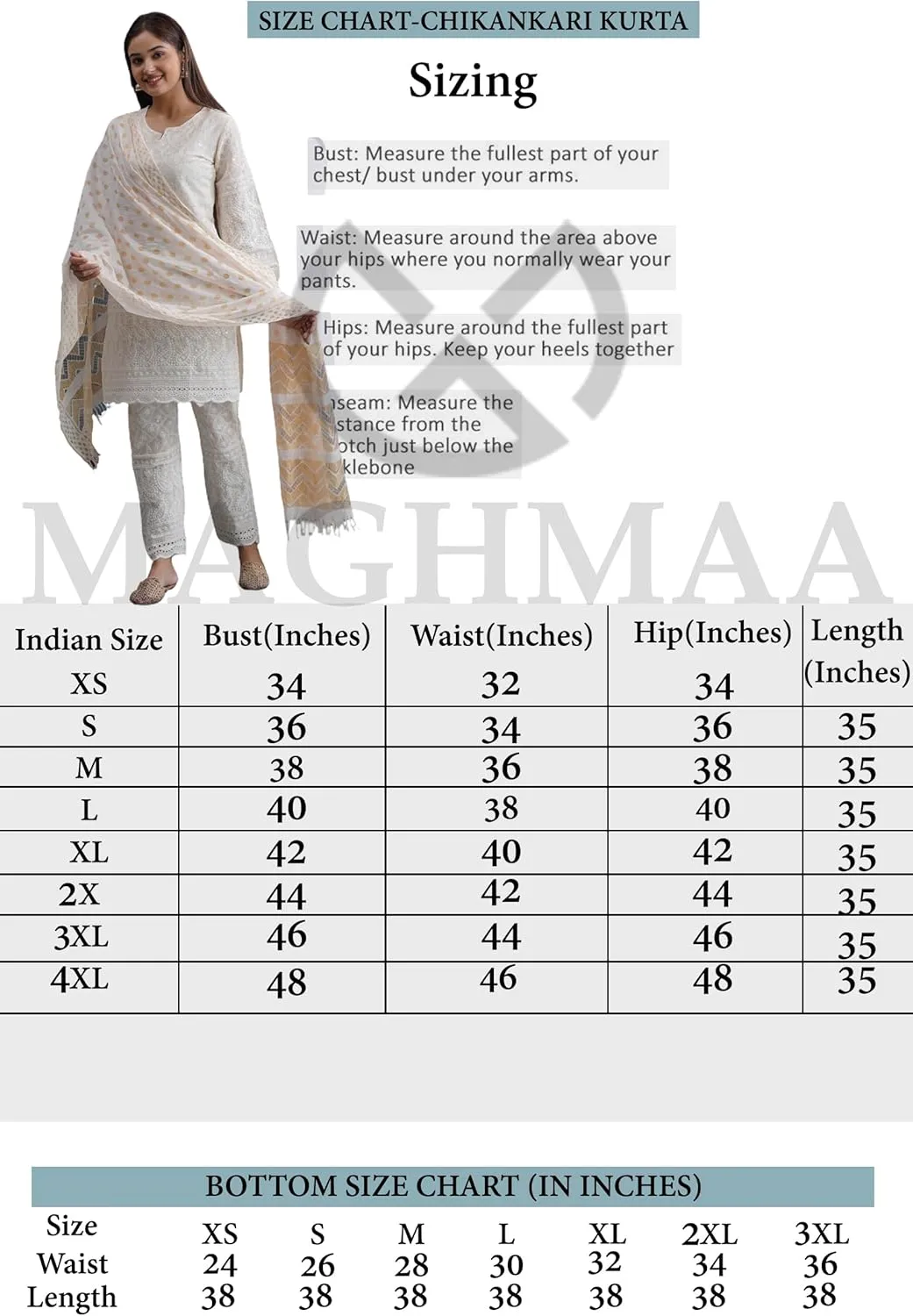 Chikankari Kurtis for Women Pakistani Salwar Kameez Suit Set Indian Dresses Cream White Kurti Pant & Dupatta Set