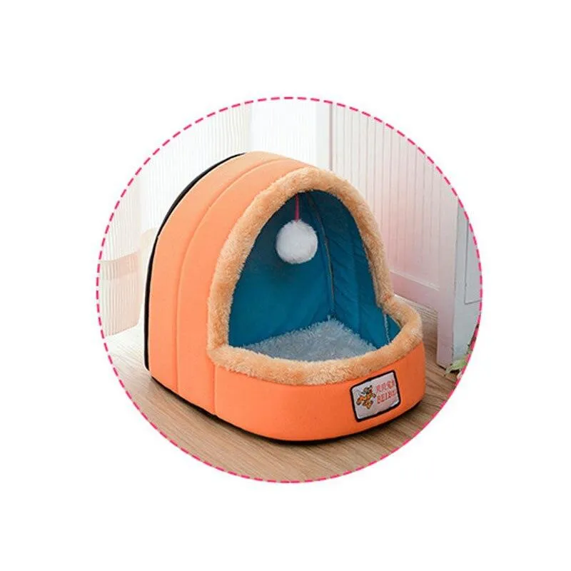 Colorful Plush Pet Bed & House