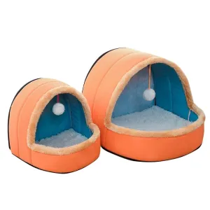 Colorful Plush Pet Bed & House