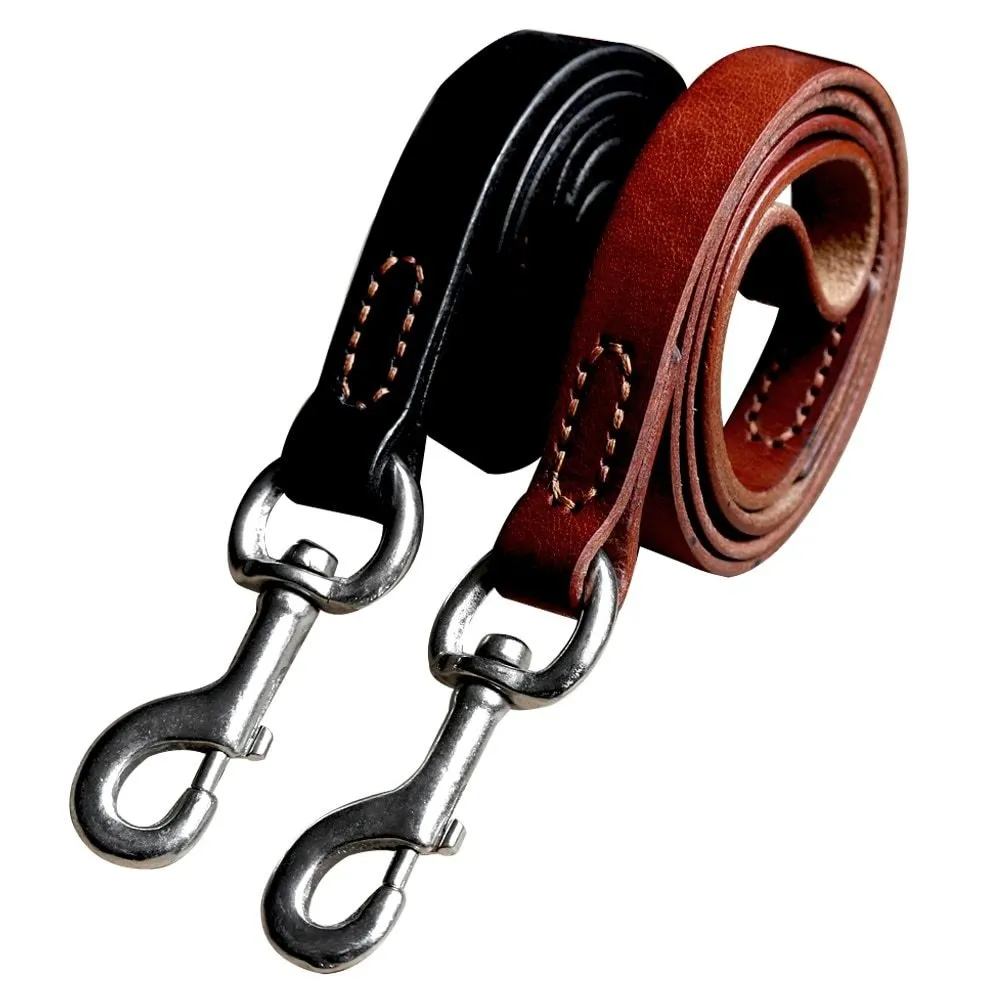 Cowhide- Leash Pet Supplies -For Walking Medium And Large Dogs