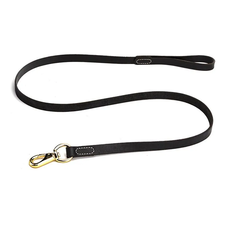 Cowhide- Leash Pet Supplies -For Walking Medium And Large Dogs