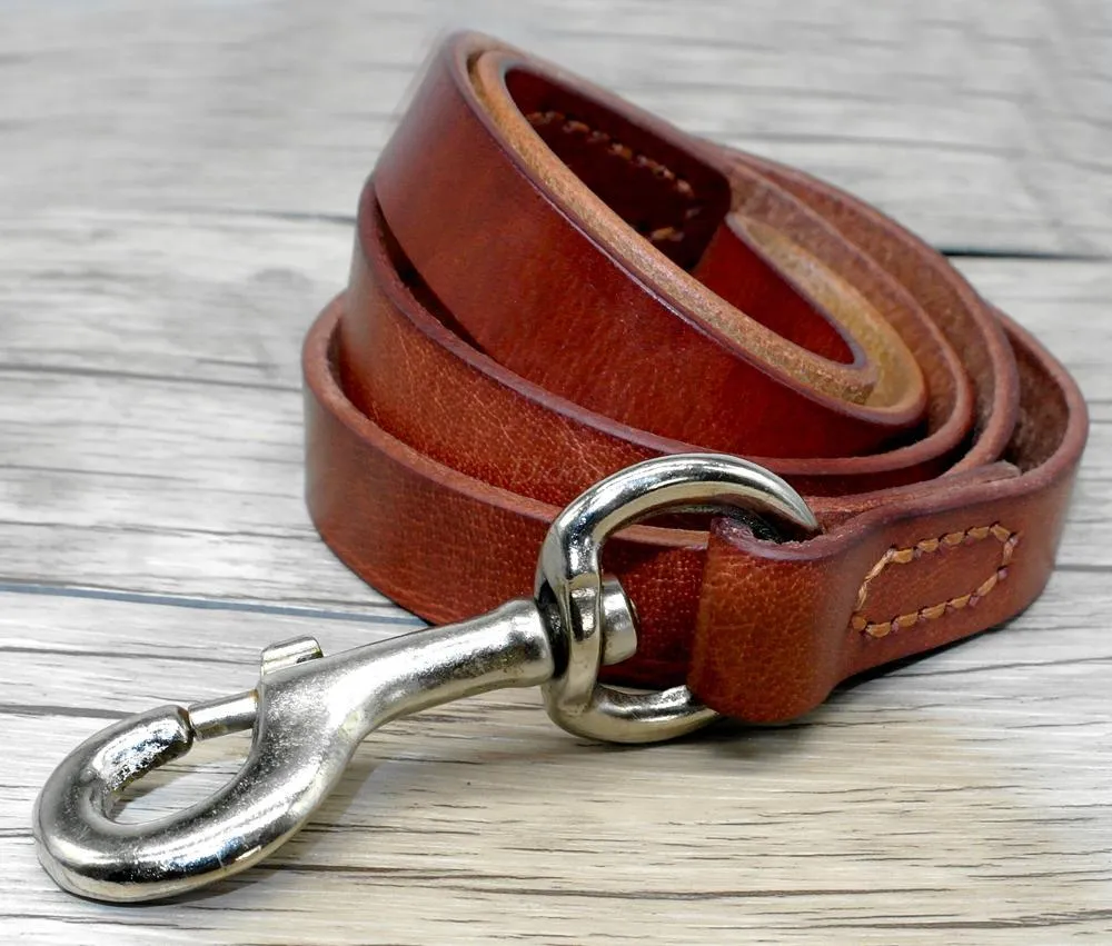 Cowhide- Leash Pet Supplies -For Walking Medium And Large Dogs