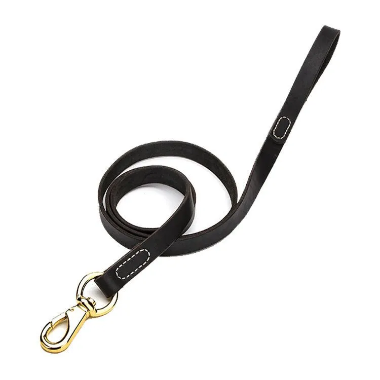 Cowhide- Leash Pet Supplies -For Walking Medium And Large Dogs