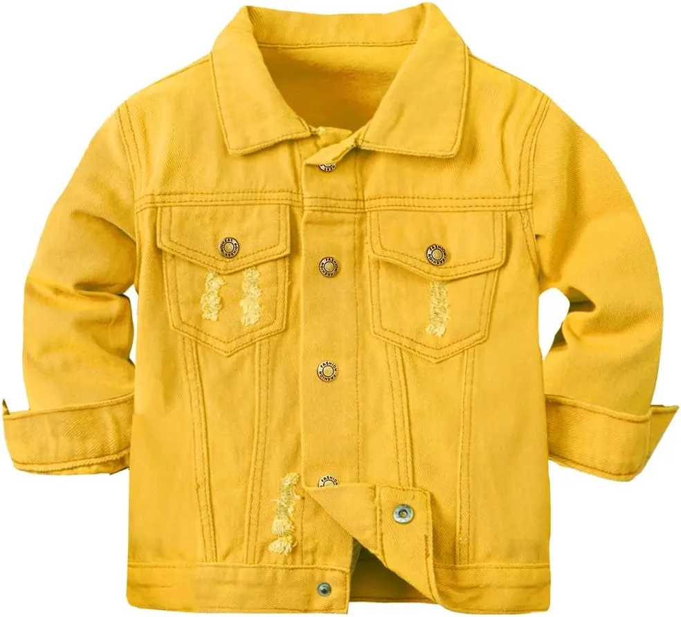 Cromoncent Classic Denim Jacket for Boys Girls