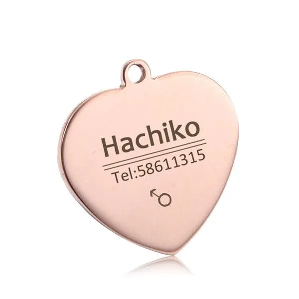 Cute Personalized Steel Pet's Collar Tag