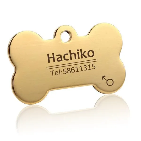 Cute Personalized Steel Pet's Collar Tag