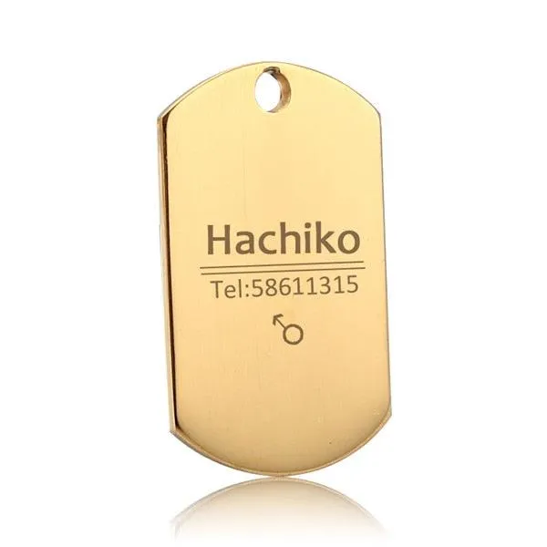 Cute Personalized Steel Pet's Collar Tag