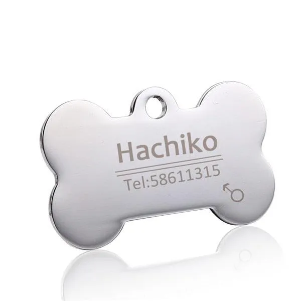 Cute Personalized Steel Pet's Collar Tag