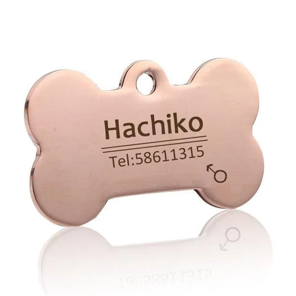 Cute Personalized Steel Pet's Collar Tag
