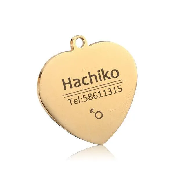 Cute Personalized Steel Pet's Collar Tag