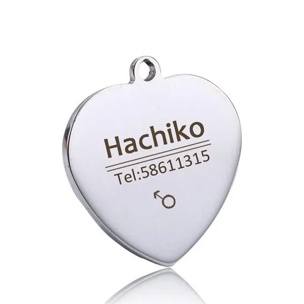Cute Personalized Steel Pet's Collar Tag