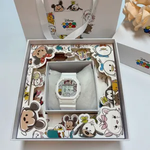 Disney Children's Square Watch Female INS Wind Simple Women's Fashion Student Waterproof Explosive Sports Electronic Watch