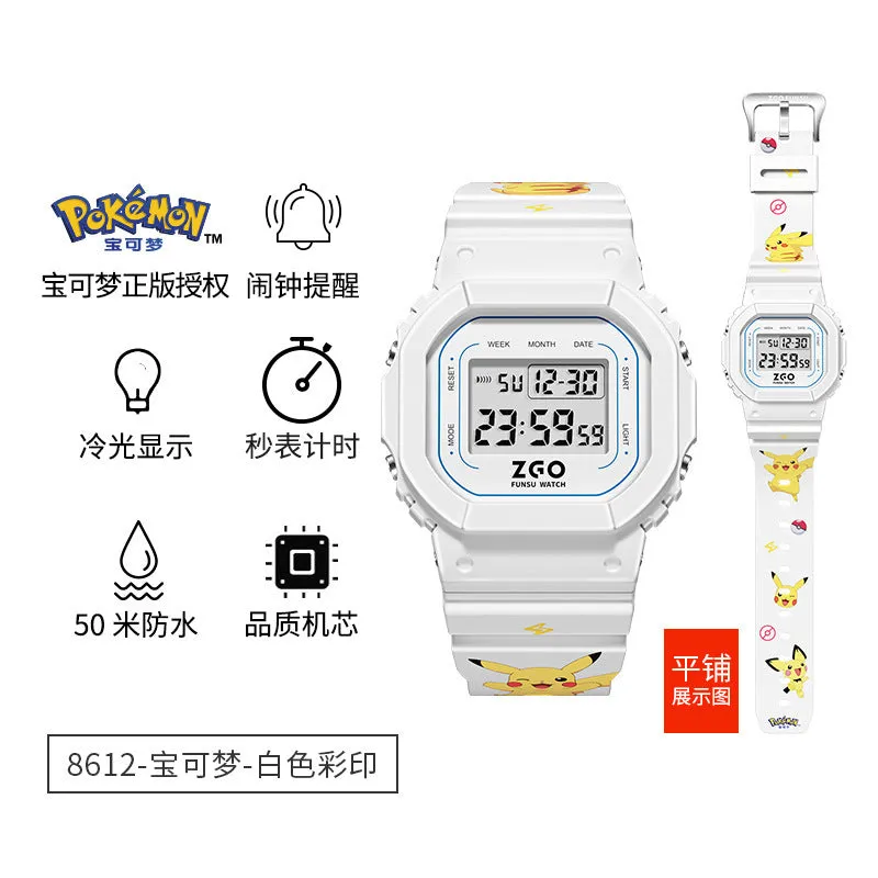 Disney Children's Square Watch Female INS Wind Simple Women's Fashion Student Waterproof Explosive Sports Electronic Watch