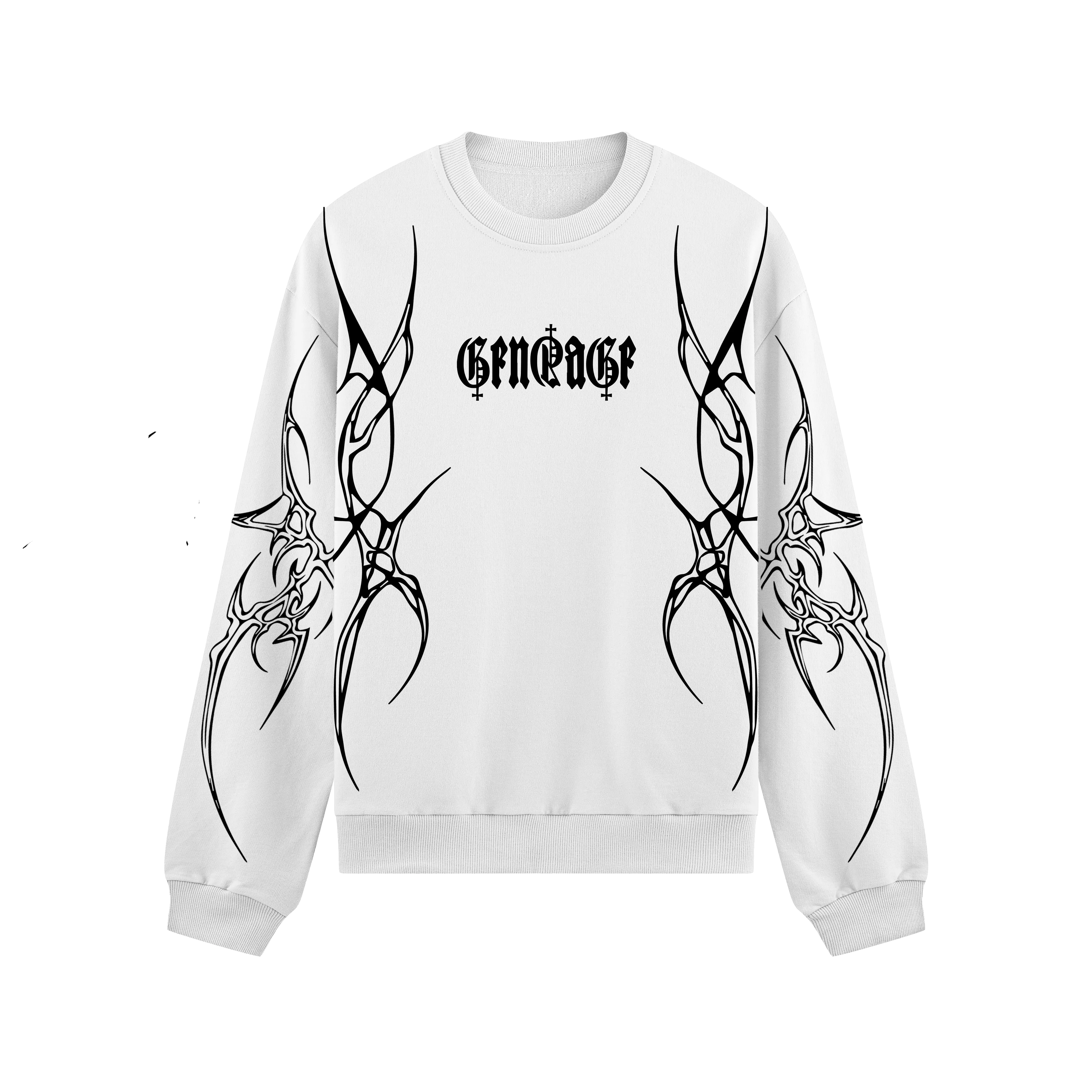 Distortion Boxy Long Sleeves Sweatshirt