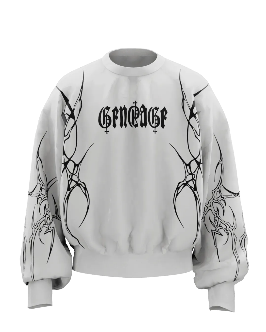 Distortion Boxy Long Sleeves Sweatshirt