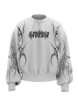 Distortion Boxy Long Sleeves Sweatshirt