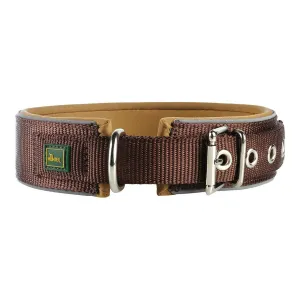 Dog Collar by Hunter Neoprene Reflect Brown 4956 Cm