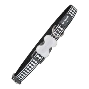 Dog Collar by Red Dingo Reflective Bones Black 1 x 2032 Cm