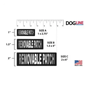 Dogline Removeable Reflective Patches - Set of 2 Working Dog