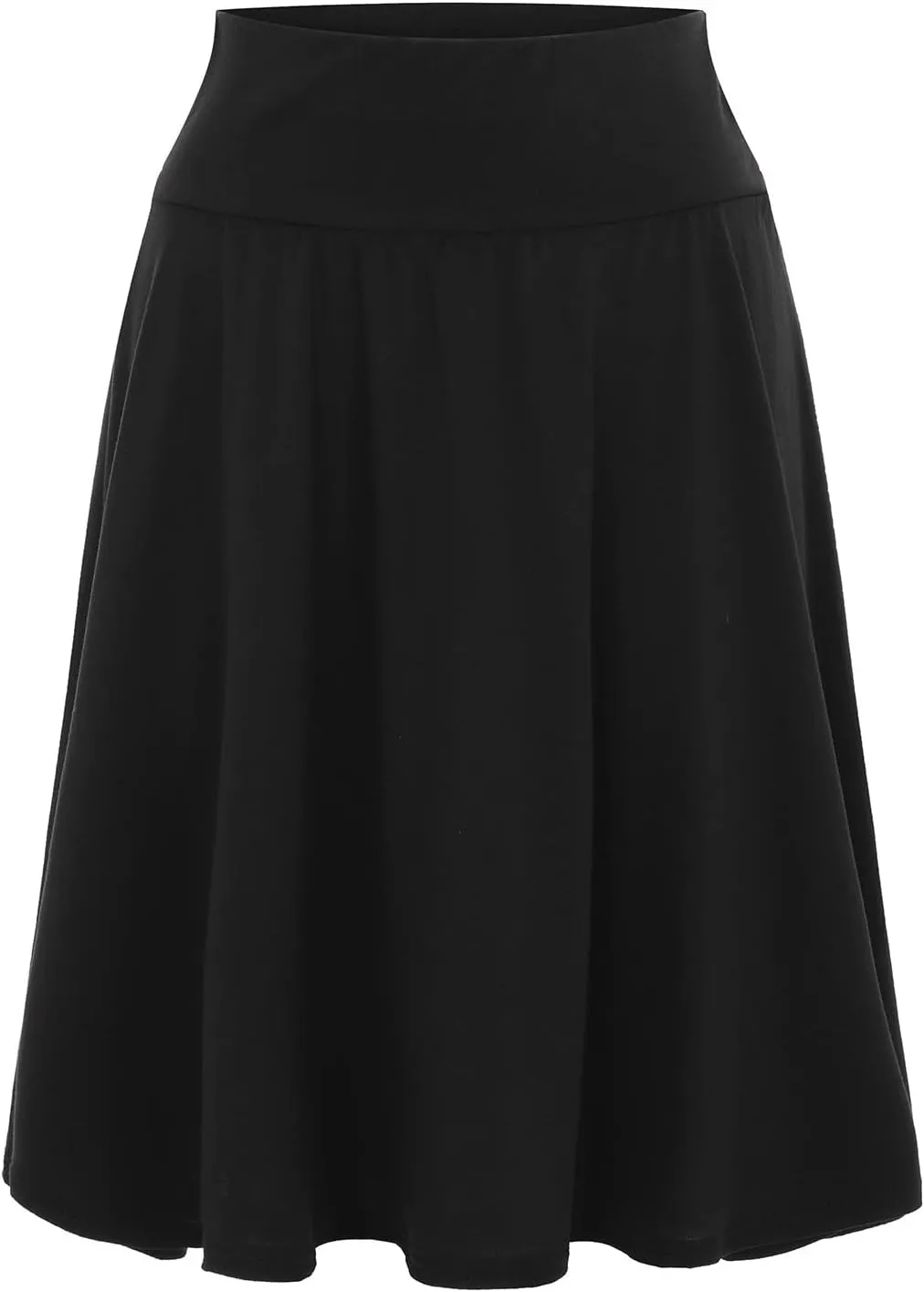 Elastic Skirts for Teen Girls High Waist Solid Dress Pleated Rise Summer Skirt 2023 Maxi Graceful Robe Casual Modest