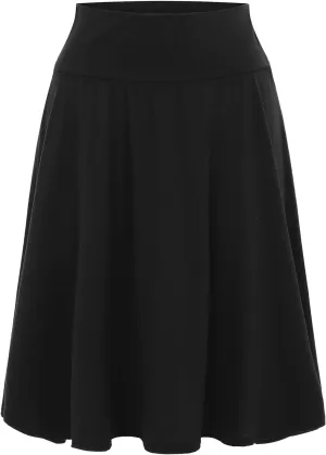 Elastic Skirts for Teen Girls High Waist Solid Dress Pleated Rise Summer Skirt 2023 Maxi Graceful Robe Casual Modest