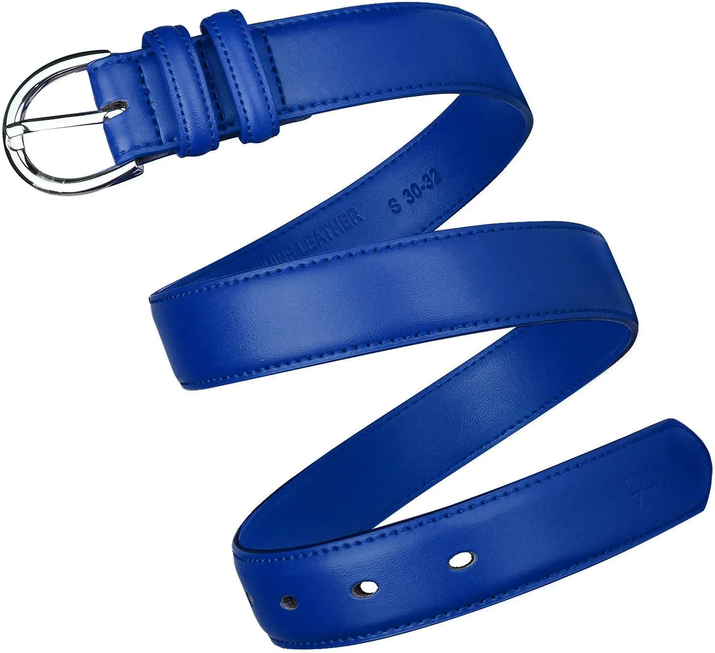 Falari Women Genuine Leather Belt Fashion Dress Belt With Single Prong Buckle 6028-31 Colors