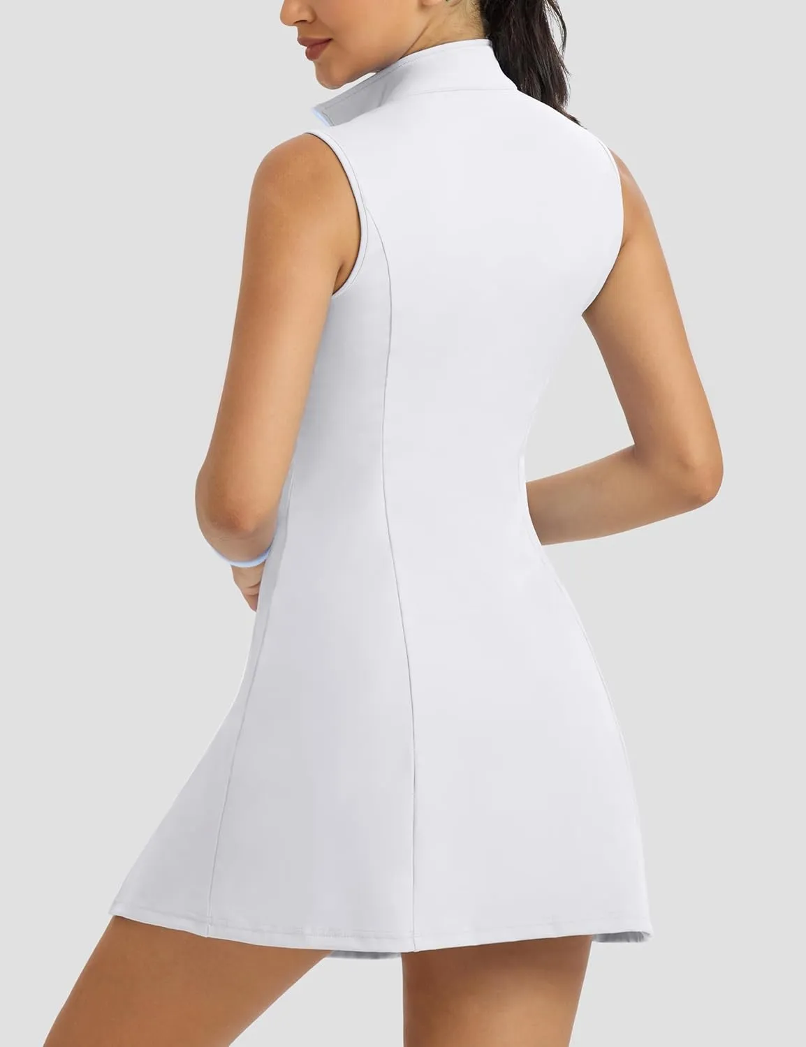 Fengbay Tennis Dresses for Women,Golf Dress with Shorts and Pockets for Athletic Dress Sleeveless Workout Dress