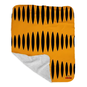 Garfield Stripes Grey Sherpa Blanket