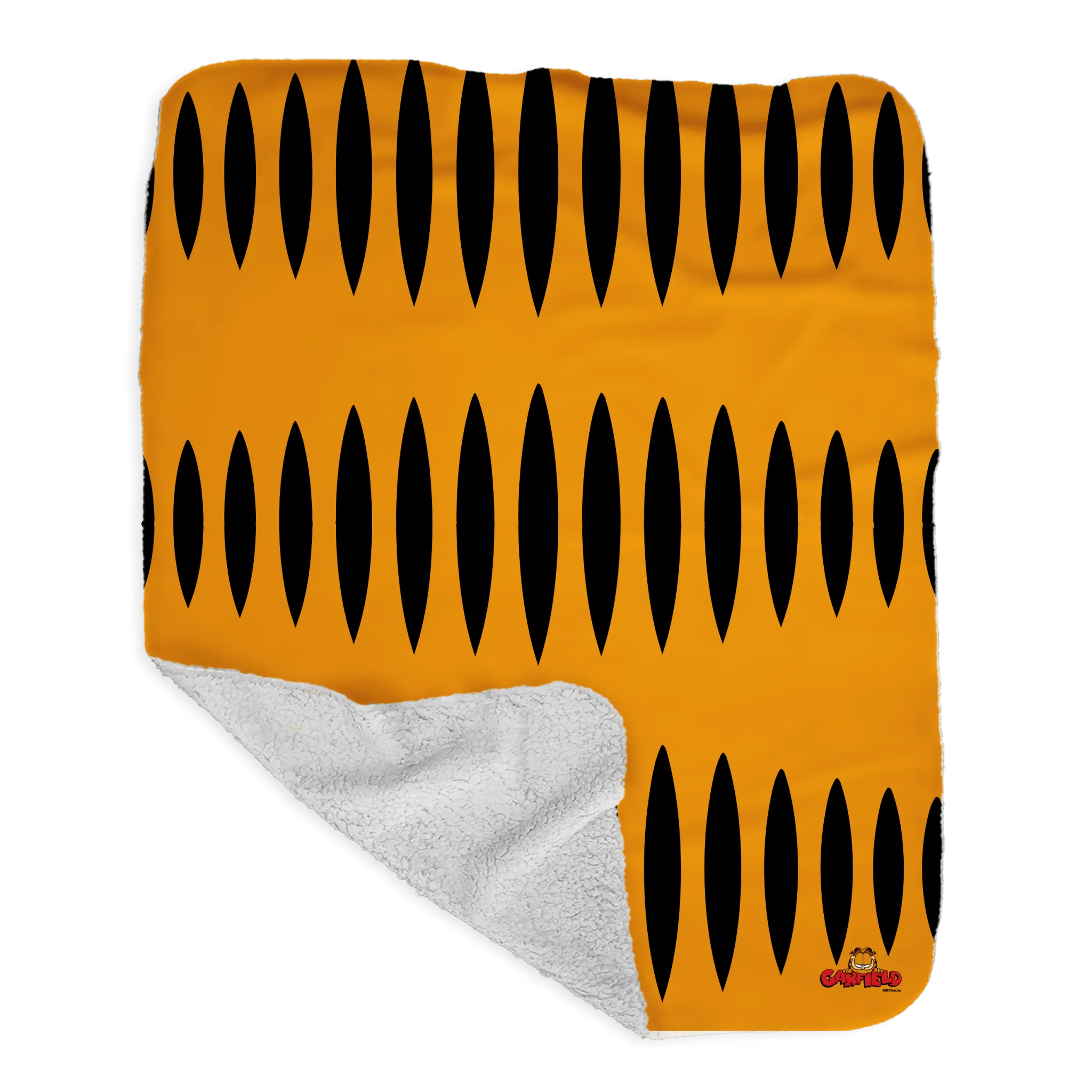 Garfield Stripes Grey Sherpa Blanket
