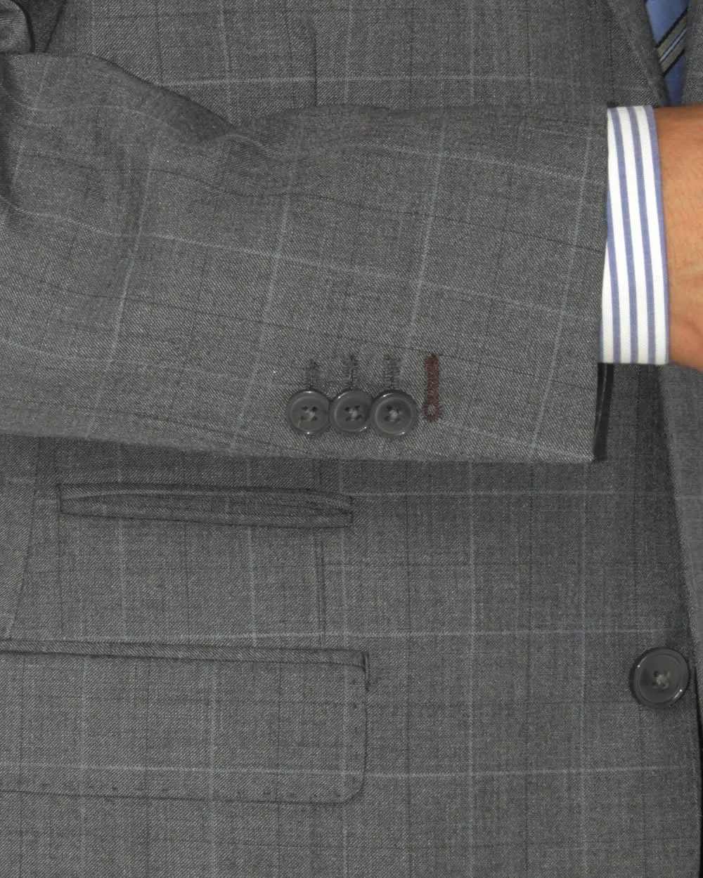 GN Luciano Men's 2 Button Modern Fit Suit Jacket Ticket Pocket Blazer Coat
