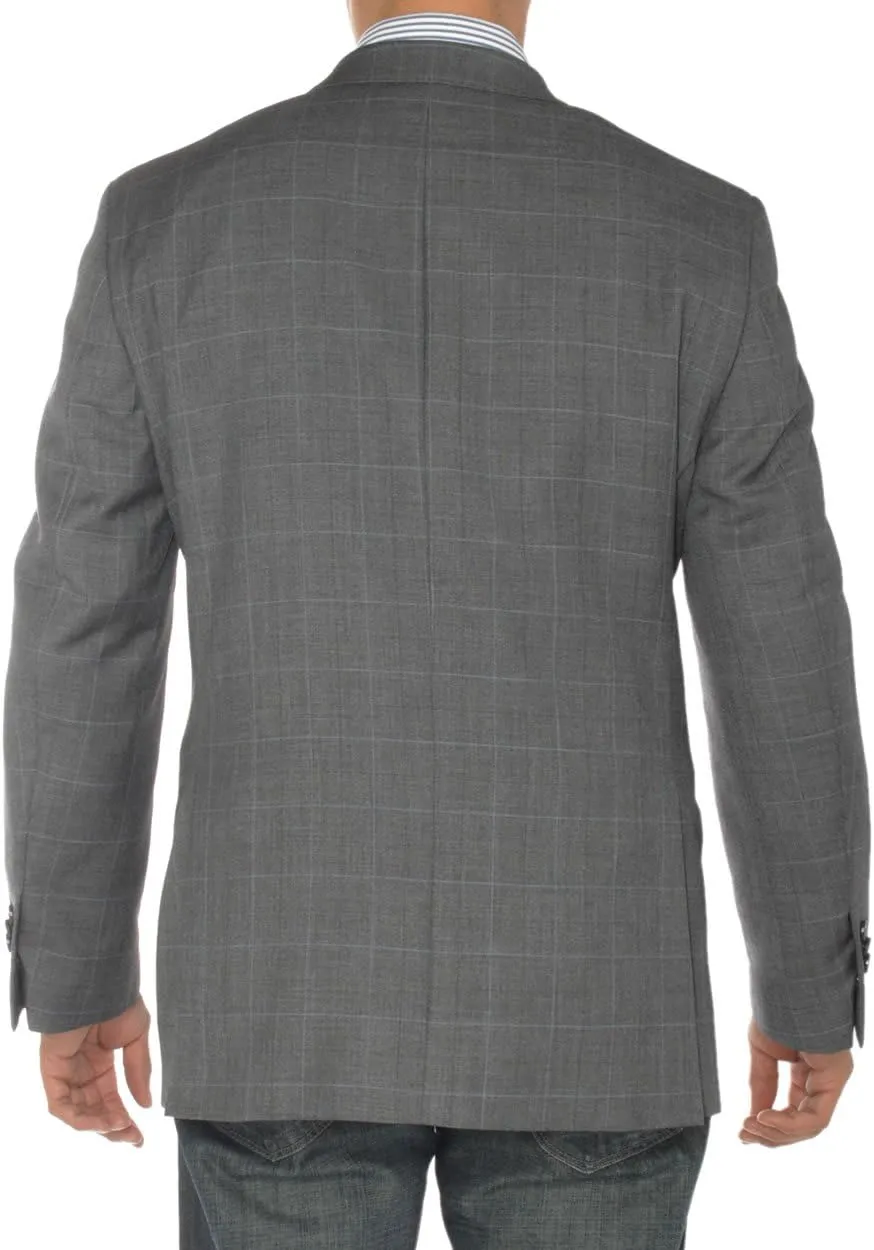 GN Luciano Men's 2 Button Modern Fit Suit Jacket Ticket Pocket Blazer Coat